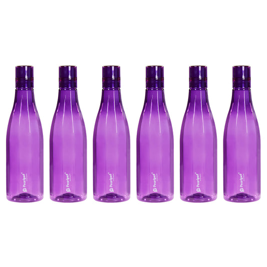 PEARLPET Azzure BPA-free Plastic Water Bottle Set of 6 Pcs, Each 1000ml
