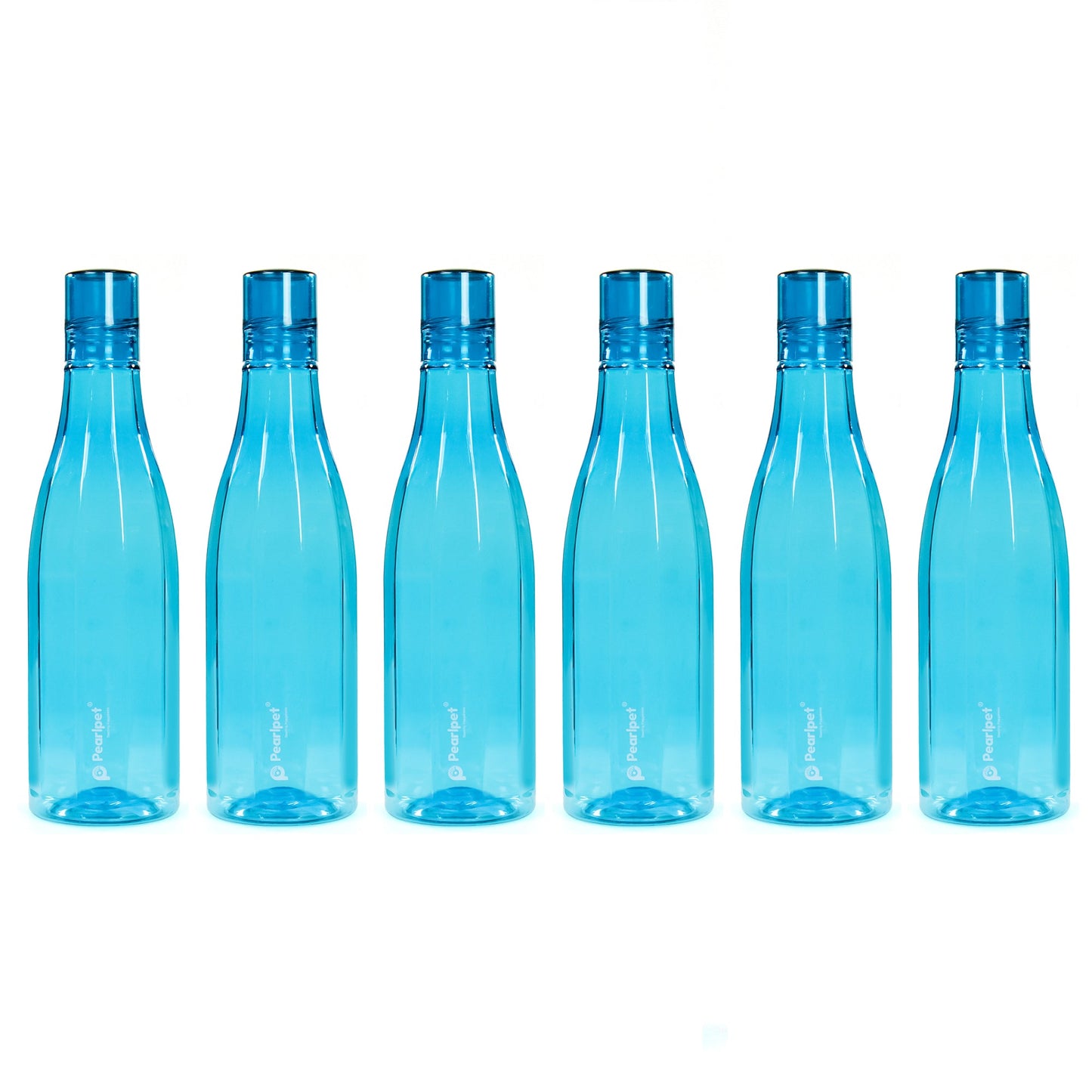 PEARLPET Azzure BPA-free Plastic Water Bottle Set of 6 Pcs, Each 1000ml