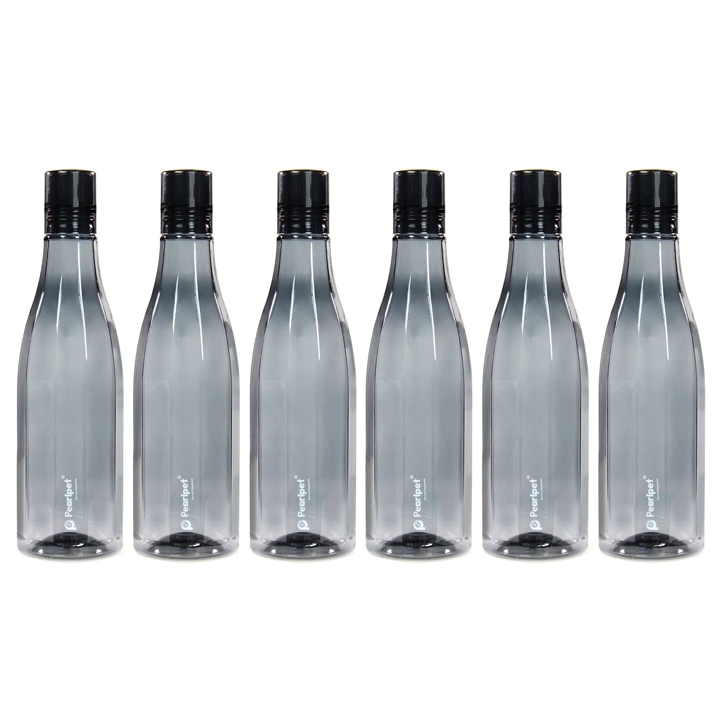 PEARLPET Azzure BPA-free Plastic Water Bottle Set of 6 Pcs, Each 1000ml