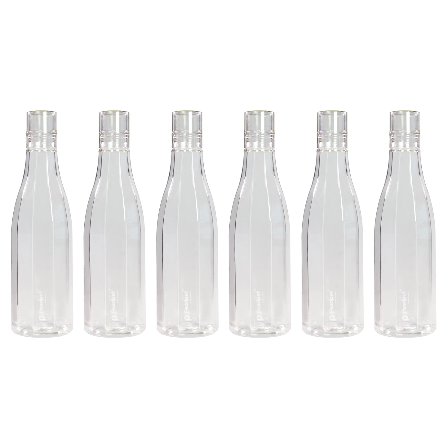 PEARLPET Azzure BPA-free Plastic Water Bottle Set of 6 Pcs, Each 1000ml