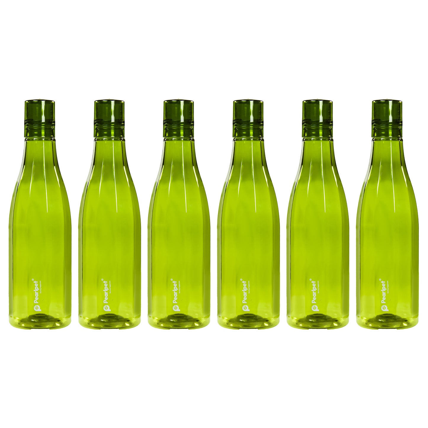 PEARLPET Azzure BPA-free Plastic Water Bottle Set of 6 Pcs, Each 1000ml
