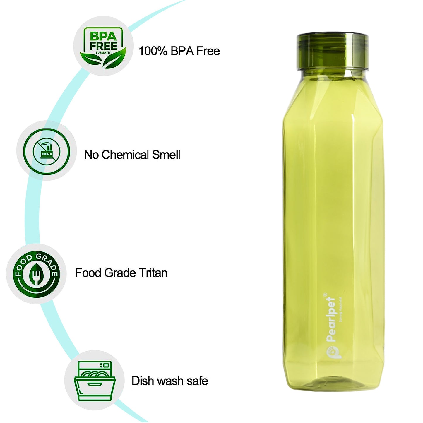 650ml Diamond Bottle - Assorted - Set of 4