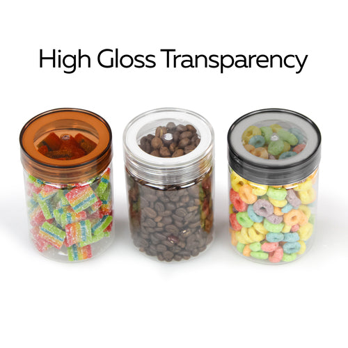 Pearlpet Tiffany Round Jars with spoons - Set of 18 - 200 ml, 500 ml, 1000 ml — view 6