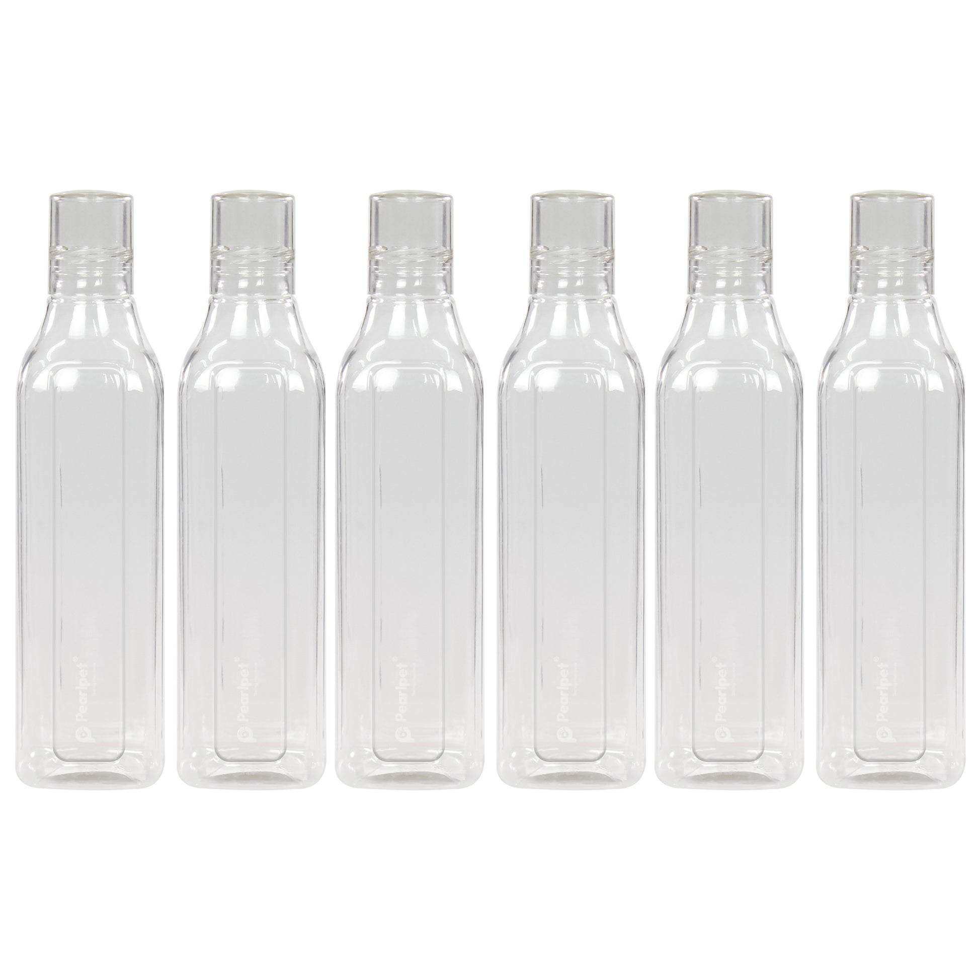 Transparent Cubic 1000ml Bottles