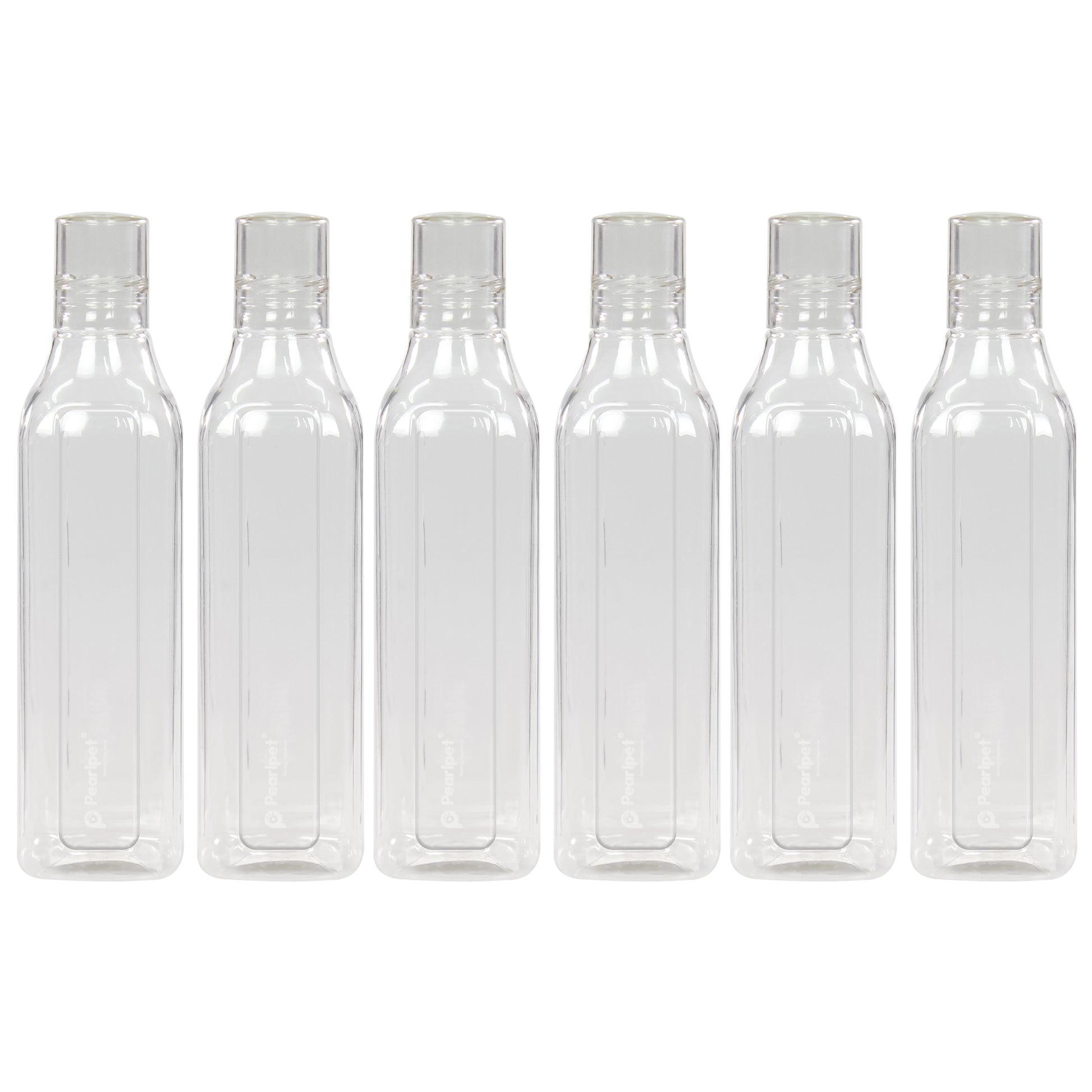 Transparent Cubic 1000ml Bottles
