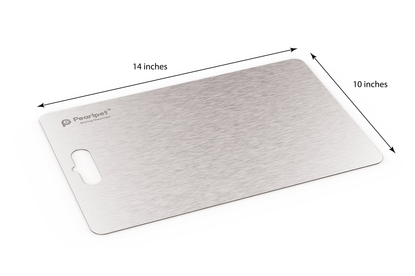 PEARLPET Stainless Steel Chopping Board for Kitchen Regular
