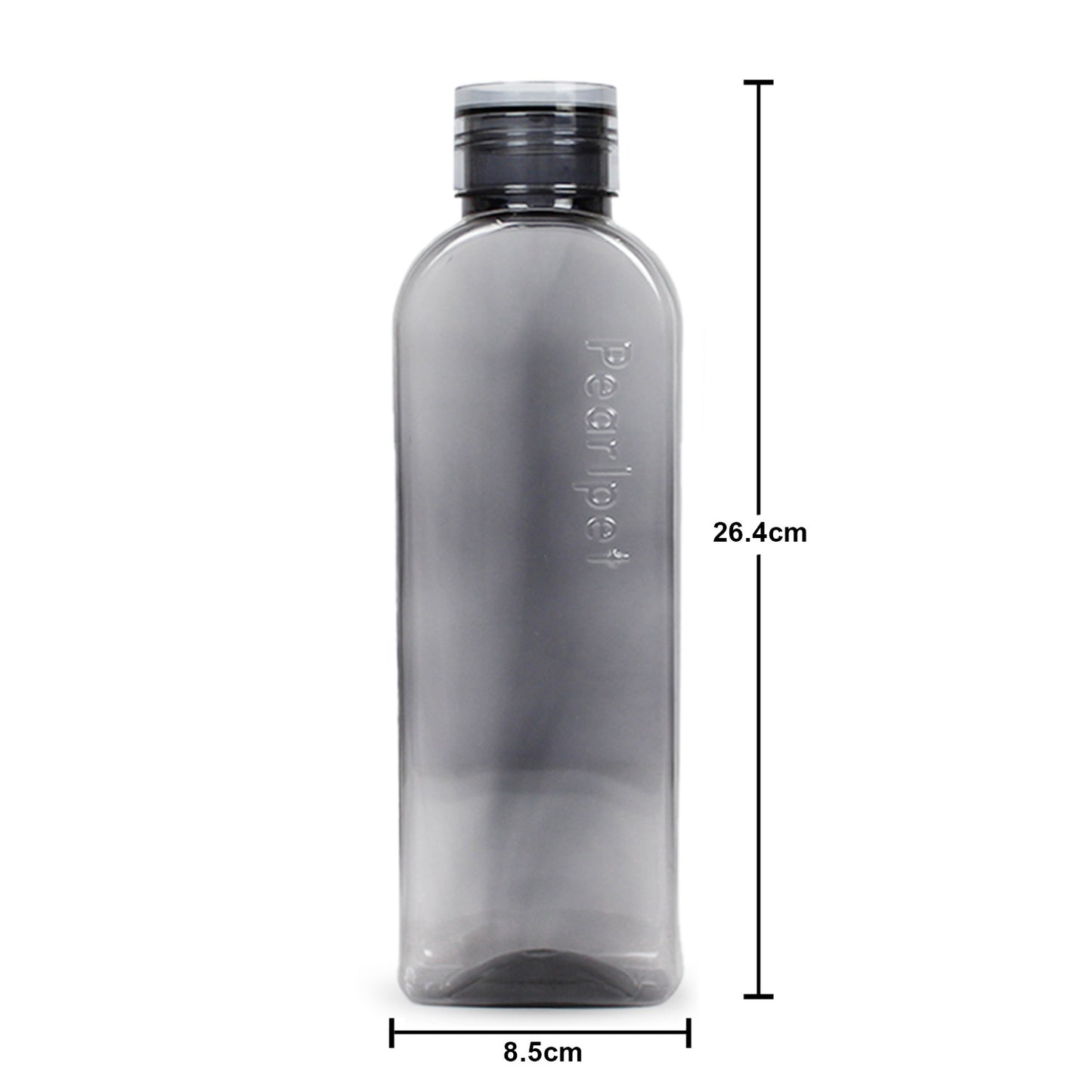 1000ml Ruby Round Water Bottle Assorted (Multicolor) - Set of 5