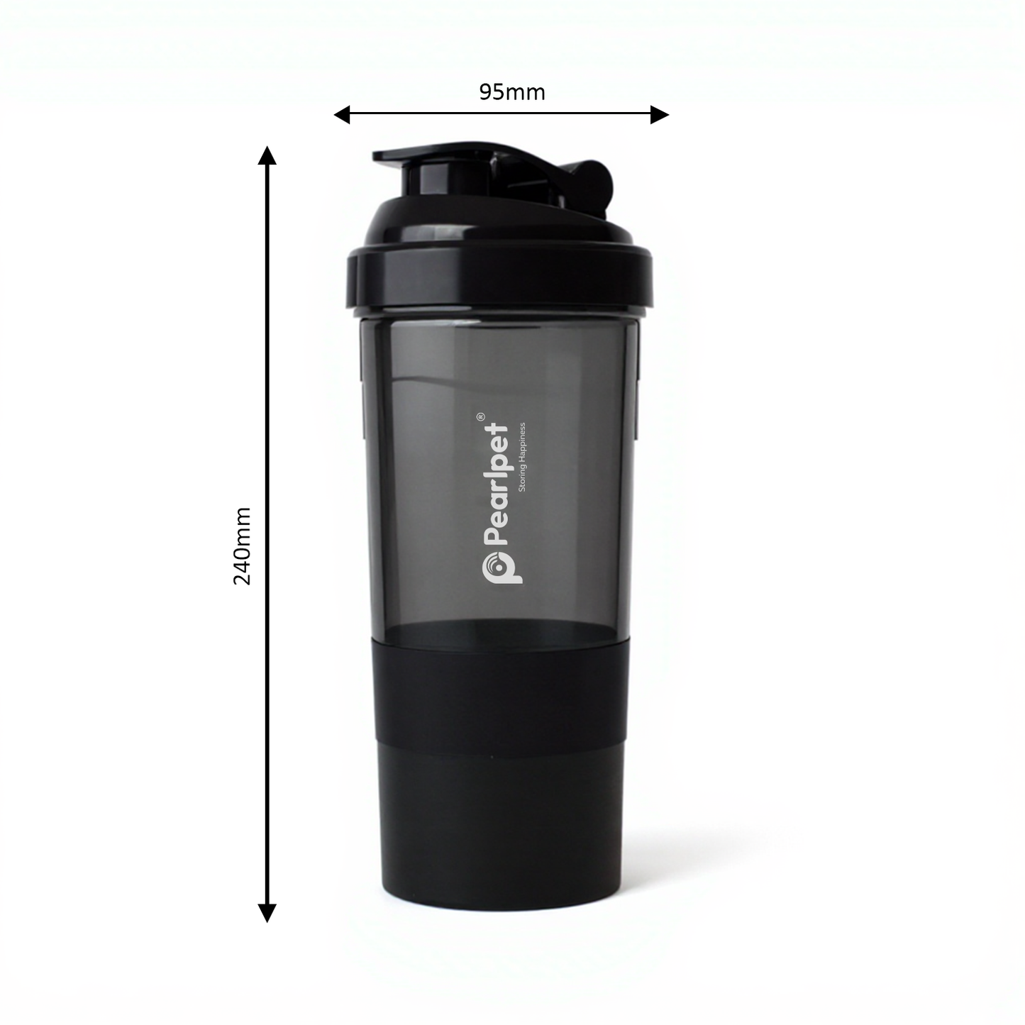 TRI-X Shaker Bottle 500ML – Protein Shaker with Compartment