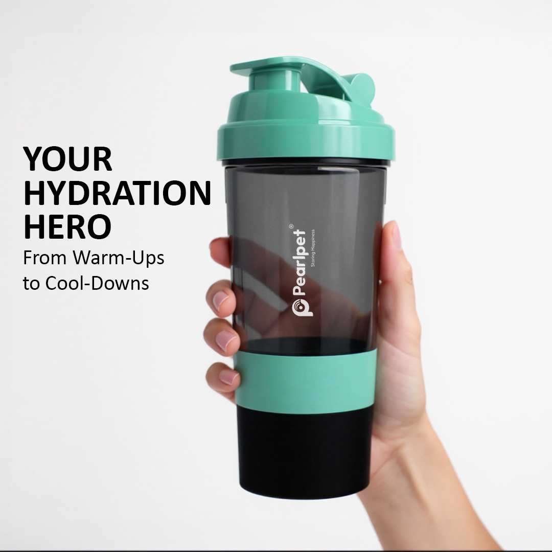 TRI-X Shaker Bottle 500ML – Protein Shaker with Compartment