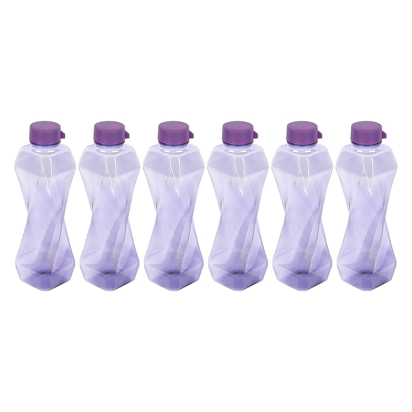 Twist BPA-Free Plastic Water Bottle Set – Pack of 6 (1000ml Each) – Lightweight, Leak-Proof & Freezer Safe