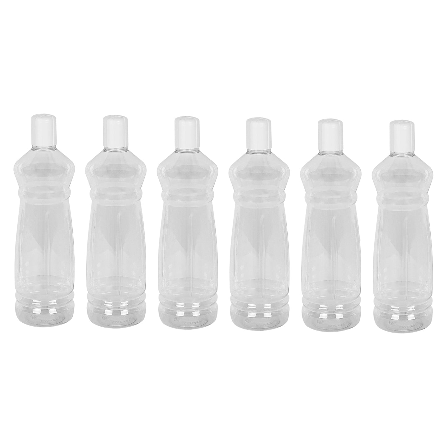Apple BPA-Free Plastic Water Bottle Set – Pack of 6 (1000ml Each) – Lightweight, Leak-Proof & Freezer Safe
