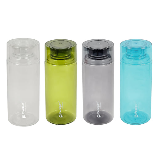 Amaya- BPA-free Plastic Water Bottle Set of 4 Pcs, Each 650ml, Assorted Multicolor
