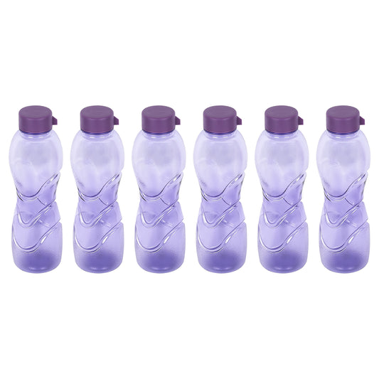 Trinity BPA-Free Plastic Water Bottle Set – Pack of 6 (1000ml Each) – Lightweight, Leak-Proof & Freezer Safe