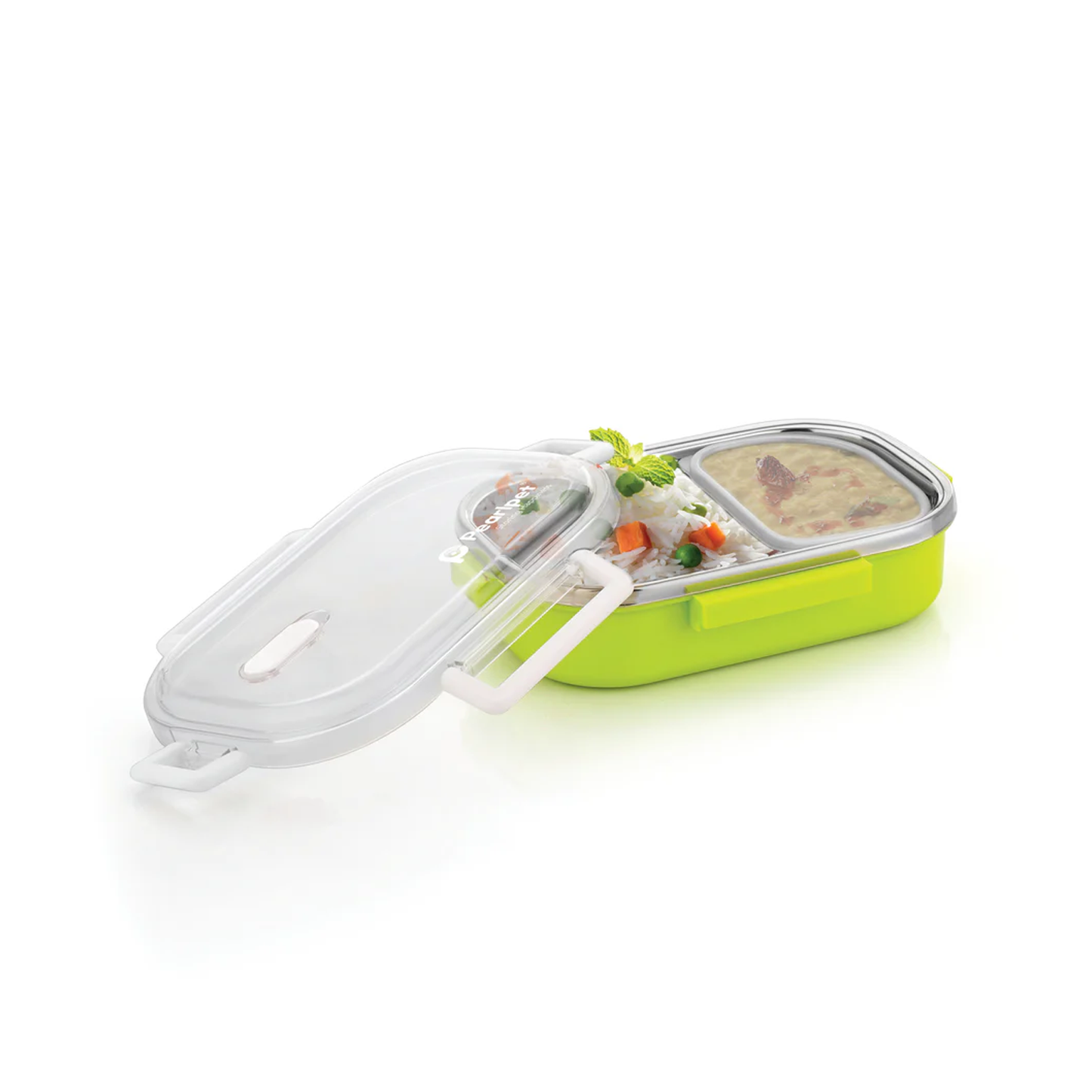 Pearlpet DEW Kids Lunch Box | Insulated & Leak-Proof Tiffin with spoon and fork|Pack of 1 (Assorted)