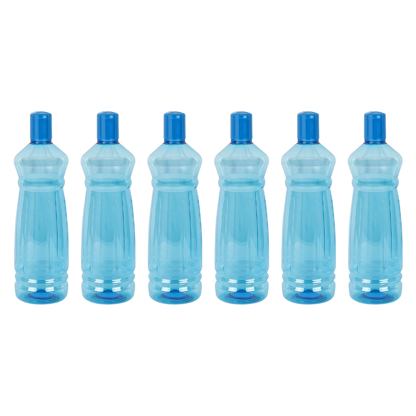 Apple BPA-Free Plastic Water Bottle Set – Pack of 6 (1000ml Each) – Lightweight, Leak-Proof & Freezer Safe