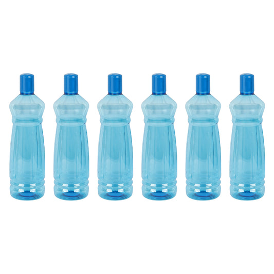 Apple BPA-Free Plastic Water Bottle Set – Pack of 6 (1000ml Each) – Lightweight, Leak-Proof & Freezer Safe