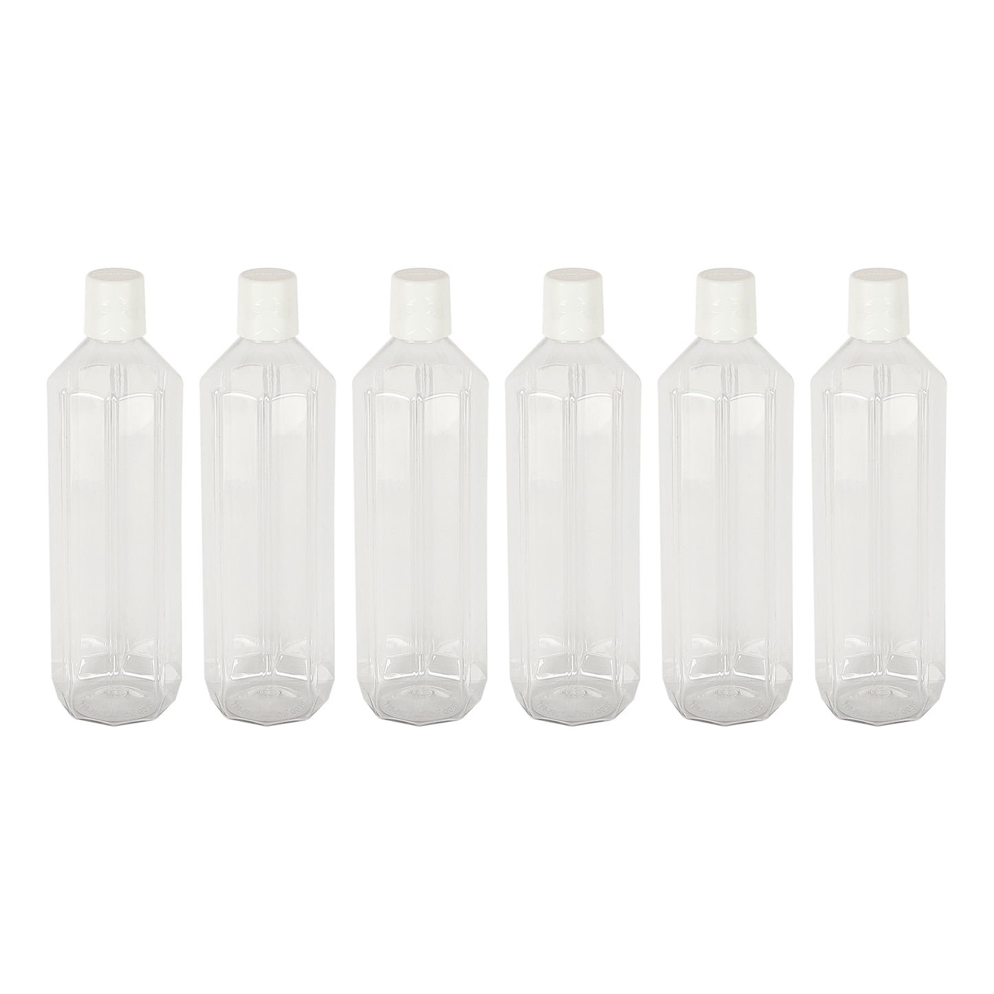 Gemini BPA-Free Plastic Water Bottle Set – Pack of 6 (1000ml Each) – Lightweight, Leak-Proof & Freezer Safe