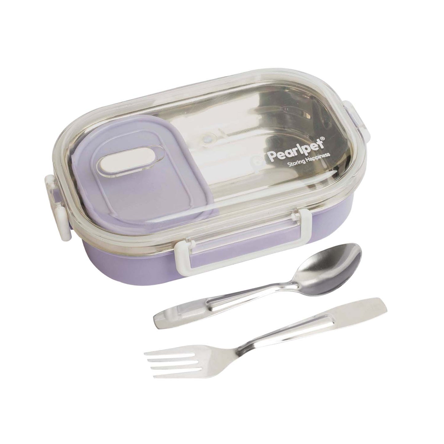 Pearlpet DEW Kids Lunch Box | Insulated & Leak-Proof Tiffin with spoon and fork | Pack of 1