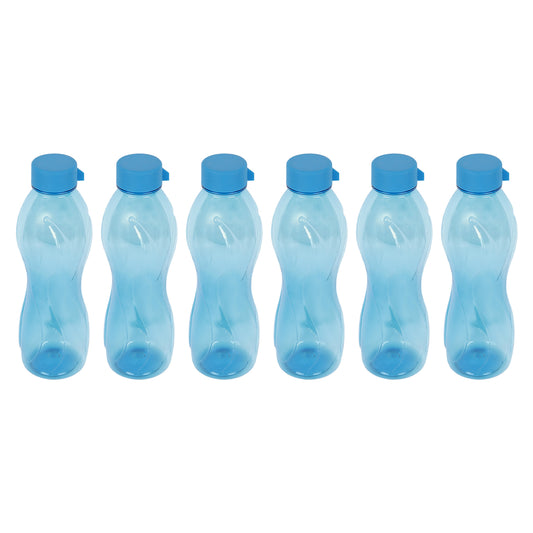 Pheonix BPA-Free Plastic Water Bottle Set – Pack of 6 (1000ml Each) – Lightweight, Leak-Proof & Freezer Safe