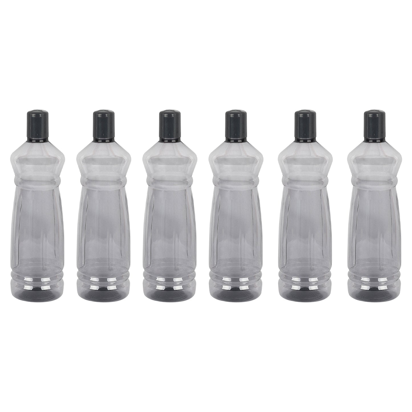 Apple BPA-Free Plastic Water Bottle Set – Pack of 6 (1000ml Each) – Lightweight, Leak-Proof & Freezer Safe