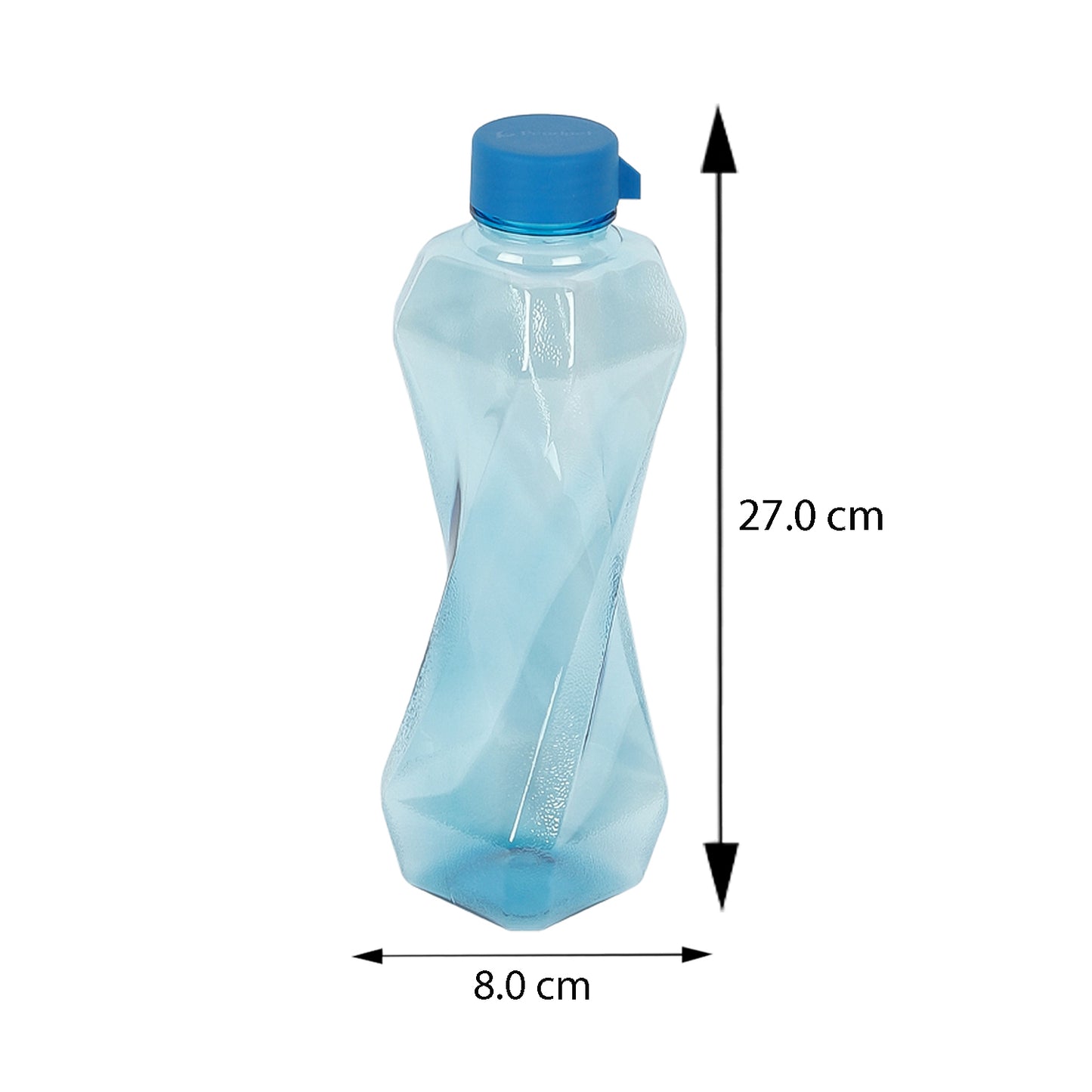 Twist BPA-Free Plastic Water Bottle Set – Pack of 6 (1000ml Each) – Lightweight, Leak-Proof & Freezer Safe