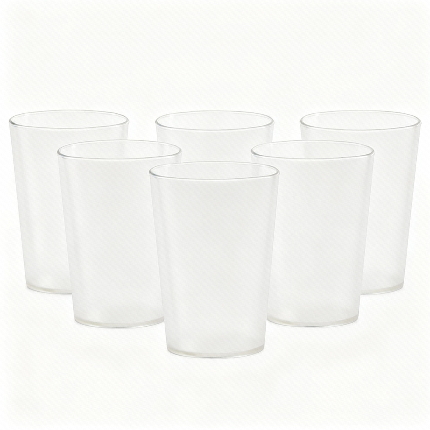 Cuba Glasses | Set of 6 | Unbreakable Frosted Drinking Glasses | BPA-Free & Durable