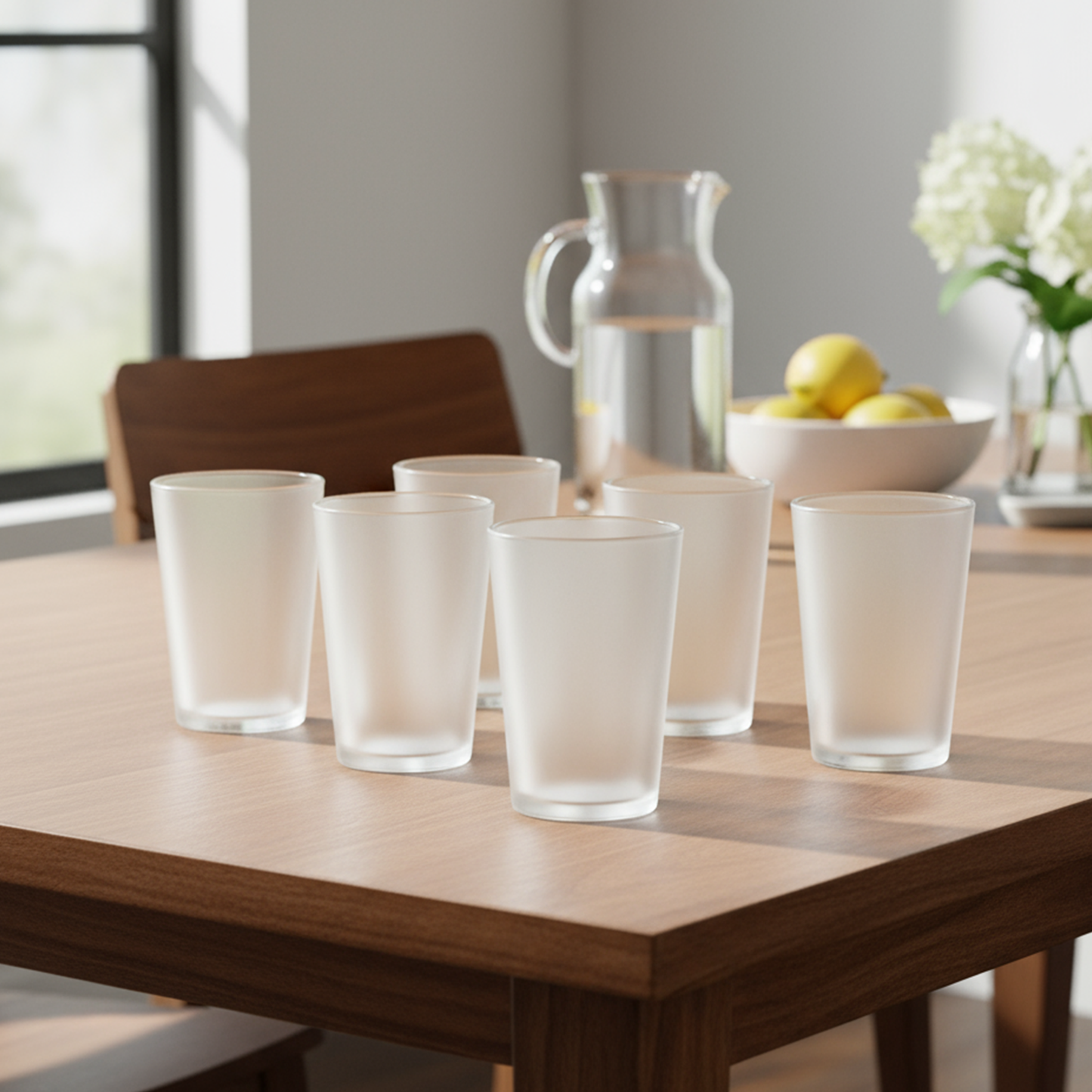 Cuba Glasses | Set of 6 | Unbreakable Frosted Drinking Glasses | BPA-Free & Durable