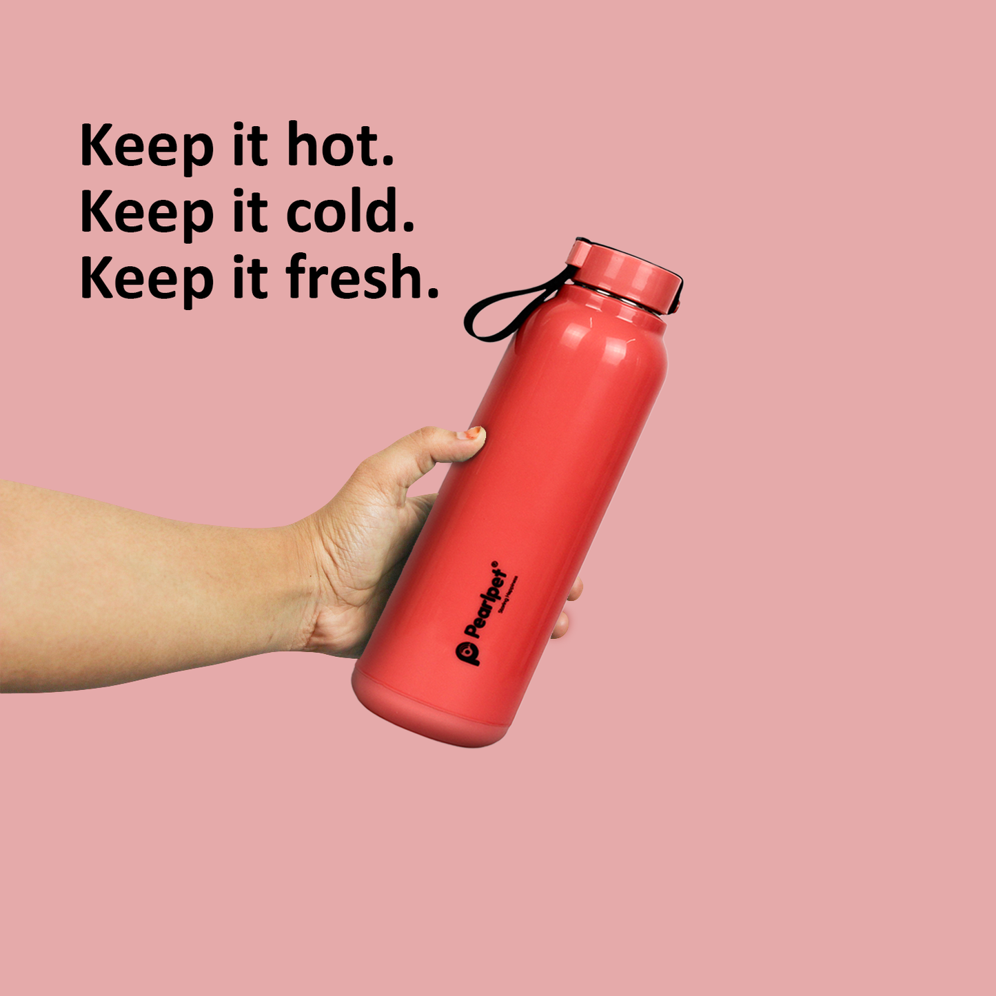 Pearlpet Milo Insulated Water Bottle 600ml Thermoware bottle