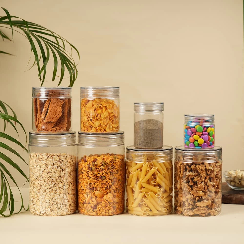 Tiffany Jars with Transparent Caps