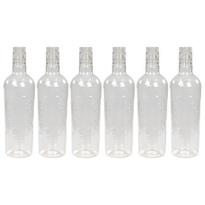 Nira BPA-free Plastic Water Bottle Set of 6 Pcs, Each 1000ml