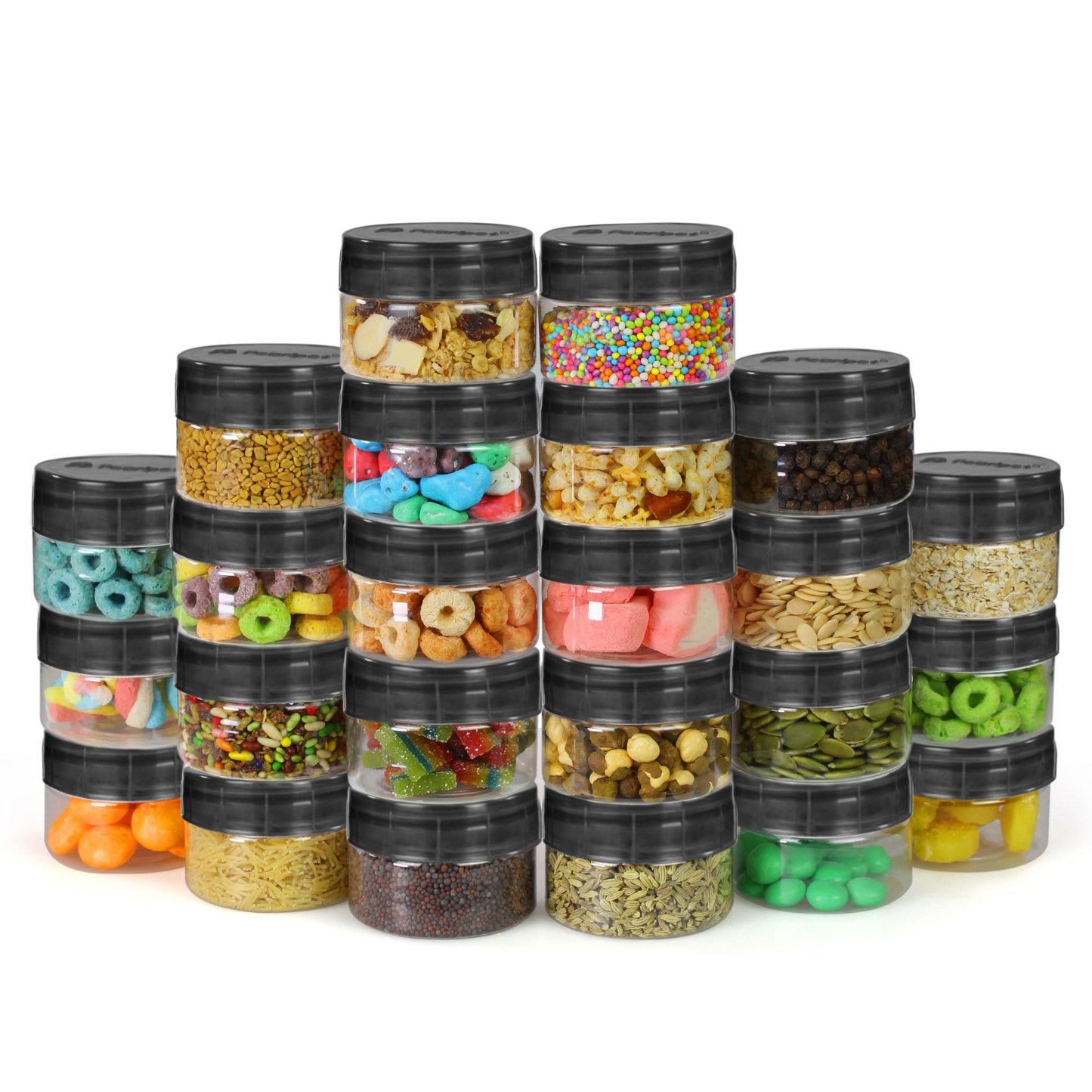 Dibbi Round jars - Smoke Grey 50g (pack of 24)