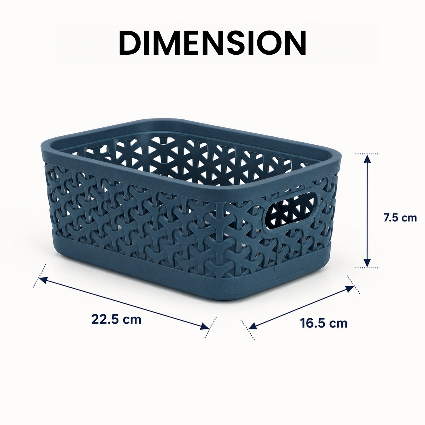 PEARLPET Everyday Basket Pack of 3 with Lid – Smart organisation for every corner of your home