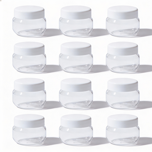 Dibbi Round jars - White