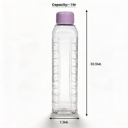 1000ml Sage Square Water Bottle - Set of 4
