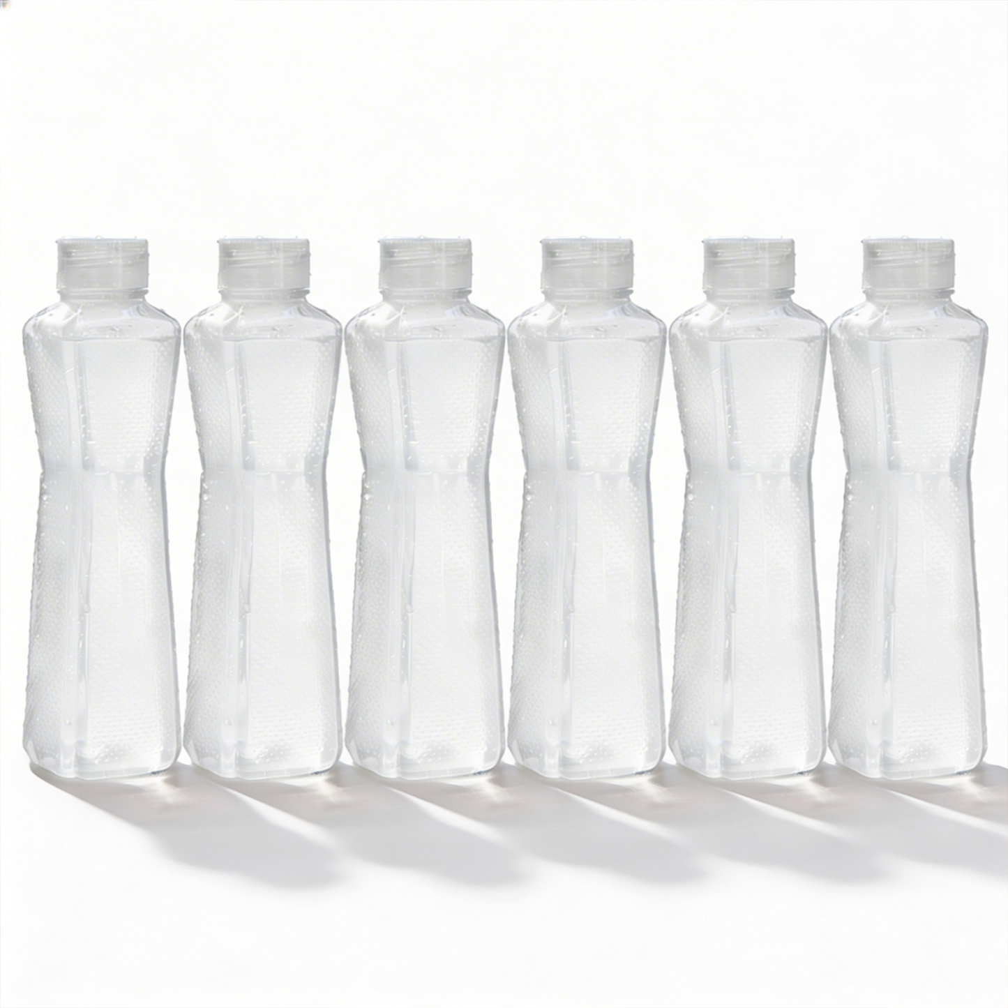 1000ml Hexagrip Square Water Bottle - Set of 6