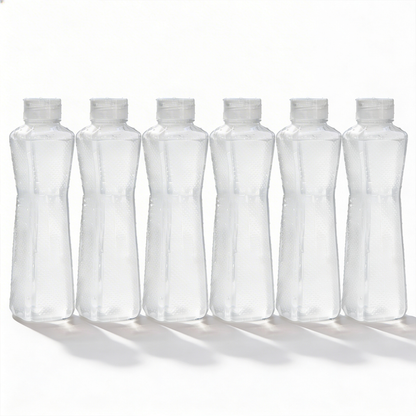 1000ml Hexagrip Square Water Bottle - Set of 6