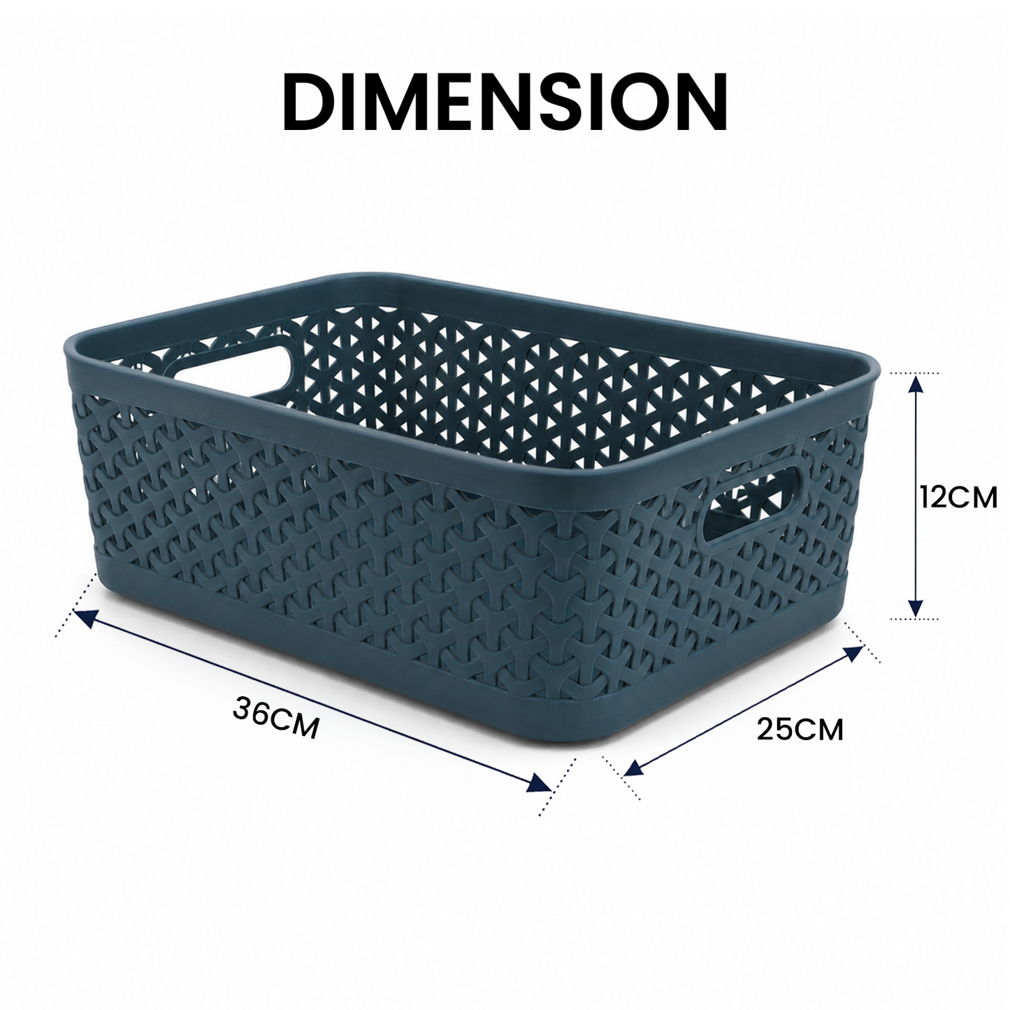 PEARLPET Everyday Basket Pack of 3 with Lid – Smart organisation for every corner of your home