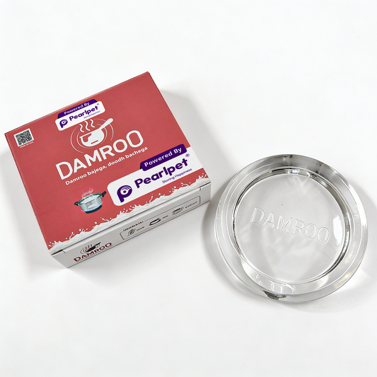 Damroo Smart Glass Milk Boiler with Boil Alert | Spill-Proof, Heat Resistant Glass Pot