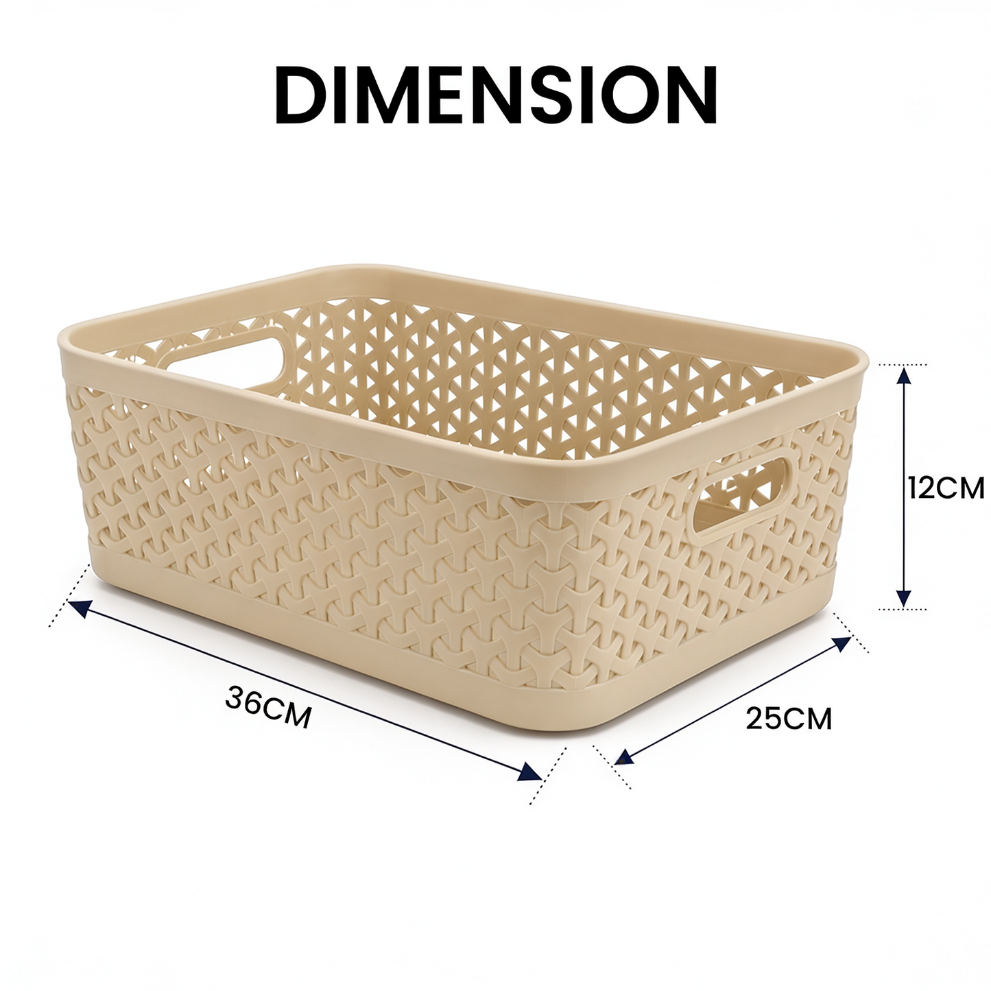 PEARLPET Everyday Basket Pack of 3 with Lid – Smart organisation for every corner of your home