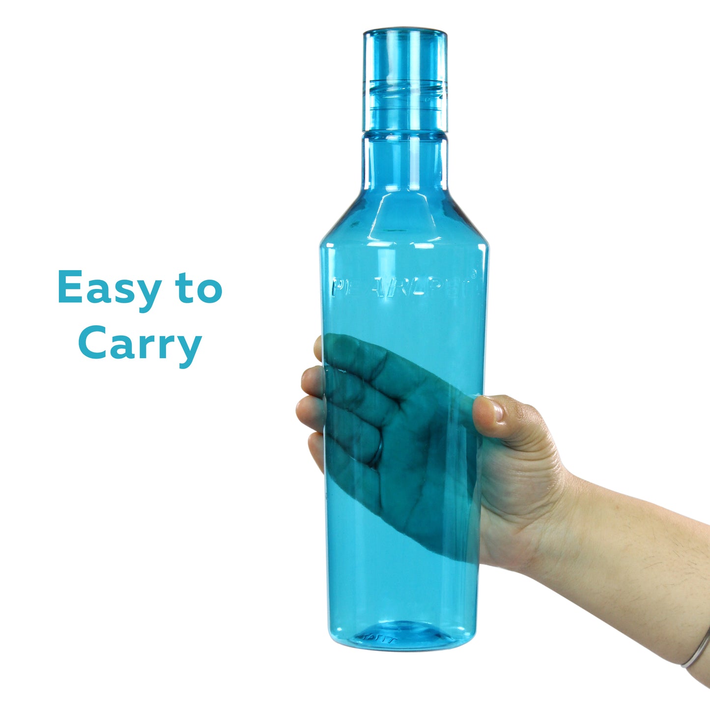 Nile BPA-free Plastic Water Bottle Set of 6 Pcs, Each 1000ml, Assorted (Multicolor)