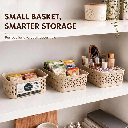 Pearlpet Everyday Basket Set of 3 with Lid – Smart organisation for every corner of your home — view 24