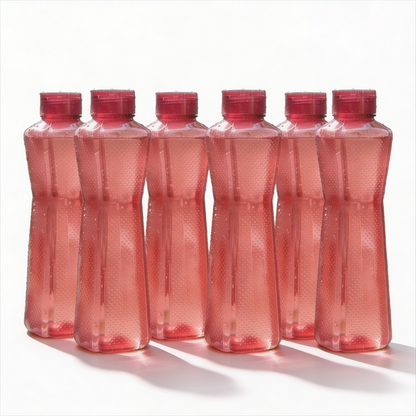 1000ml Hexagrip Square Water Bottle - Set of 6