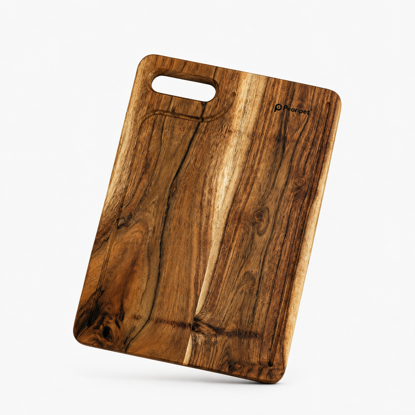 PEARLPET Premium Acacia Wood Chopping & Cutting Board | Reversible Kitchen Board | Serving Platter | Durable & Easy to Clean