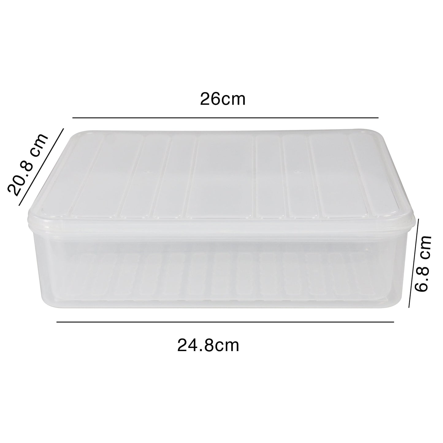 Pearlpet 15-Piece Fridge Storage Box Set | 2x1200ml, 1x2500ml, 6x1100ml, 6x1500ml Containers | Fridge Organizers to Keep Fruits & Vegetables Fresh |BPA free - Plastic box for storage