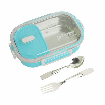 Pearlpet DEW Kids Lunch Box | Insulated & Leak-Proof Tiffin with spoon and fork|Pack of 1