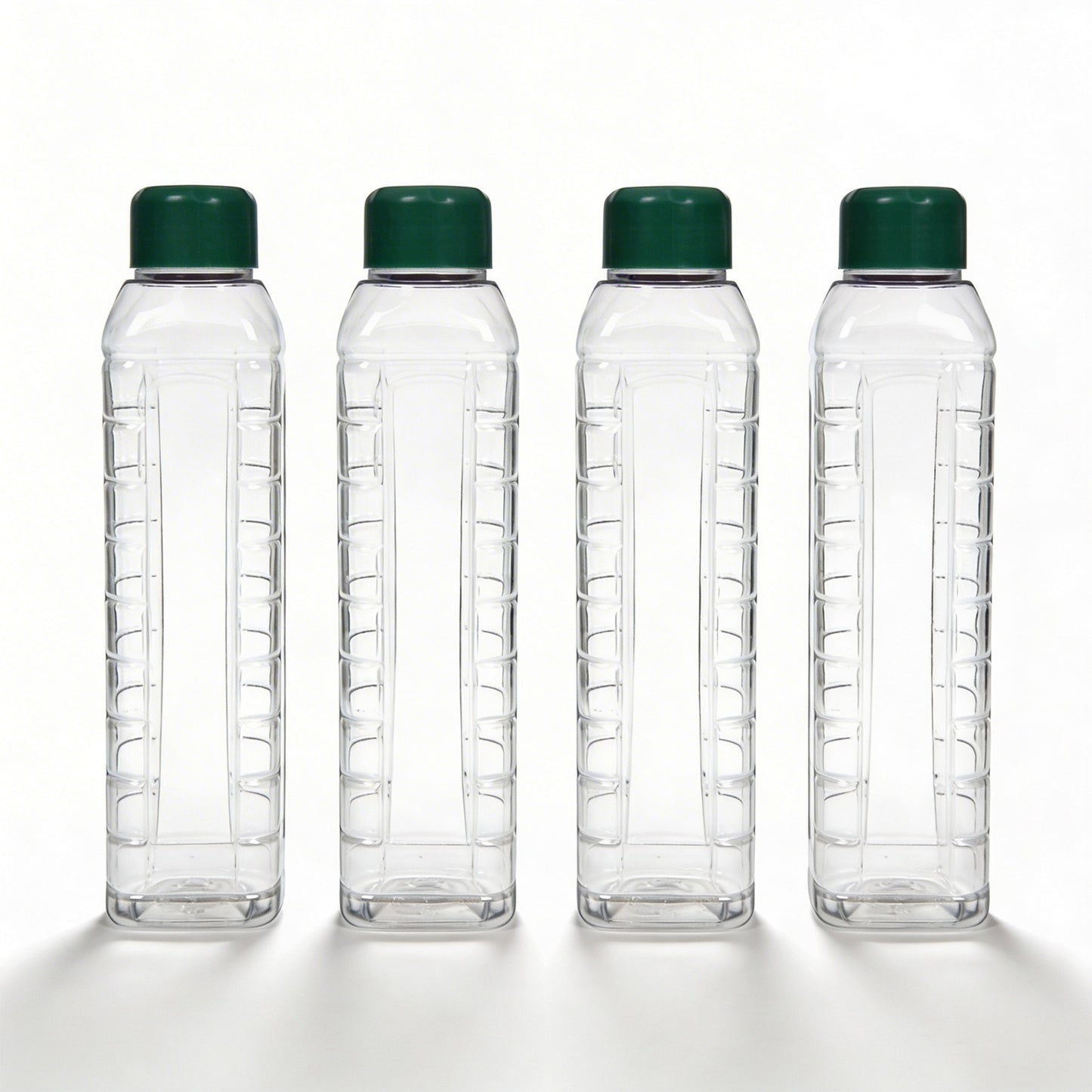 1000ml Sage Square Water Bottle - Set of 4