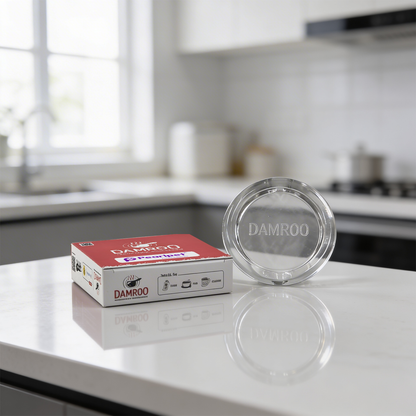 Damroo Smart Glass Milk Boiler with Boil Alert | Spill-Proof, Heat Resistant Glass Pot