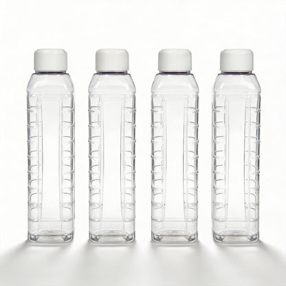 1000ml Sage Square Water Bottle - Set of 4
