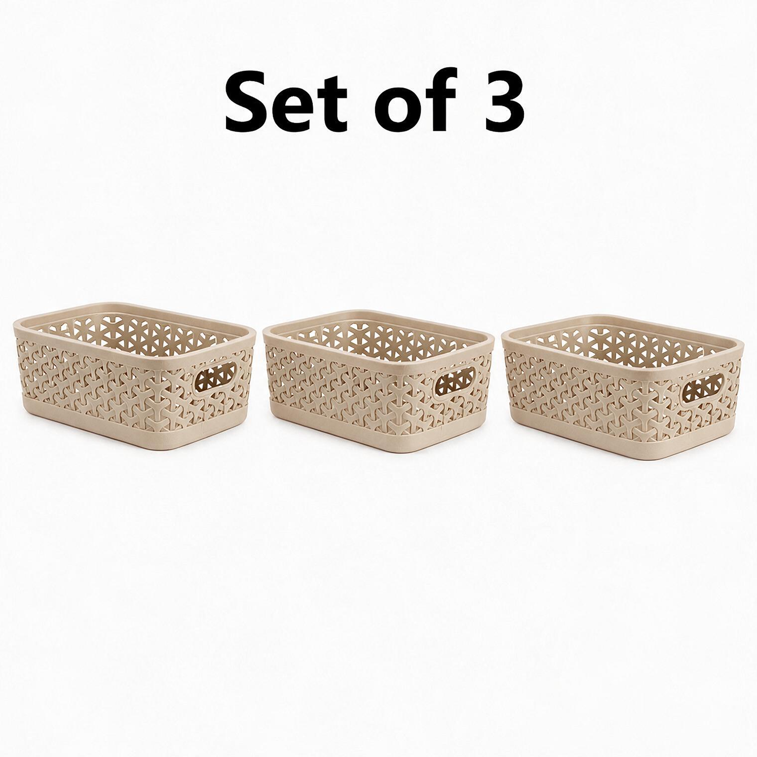 Pearlpet Everyday Basket Set of 3 with Lid – Smart organisation for every corner of your home — view 27