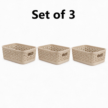 Pearlpet Everyday Basket Set of 3 with Lid – Smart organisation for every corner of your home — view 27